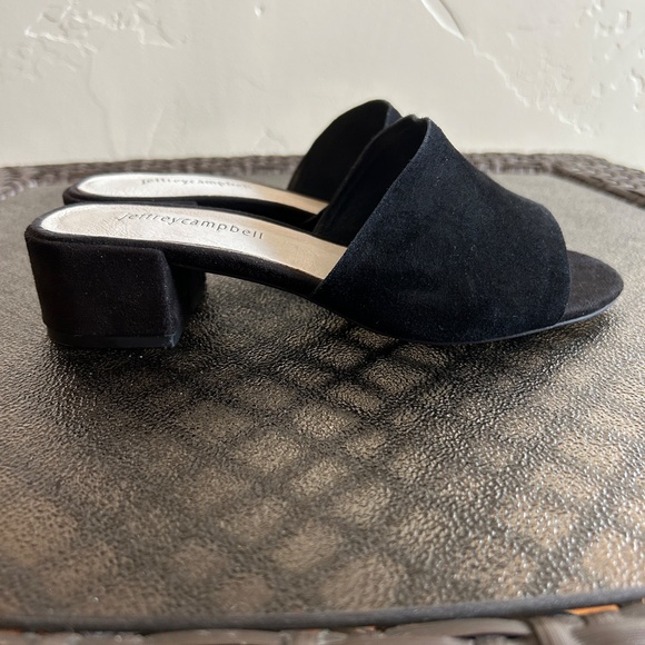 Jeffery Campbell Beaton Suede Slide Heeled Sandal Size 6 - Picture 4 of 9